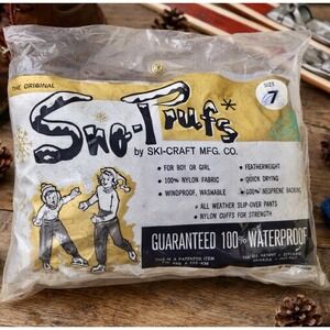 Vintage 1950s Sno-Trufs Children's Snow Pants - Original Packaging - Mid-Century